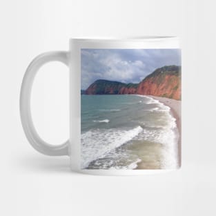 Sidmouth Beach Jurassic Coast Devon England Mug